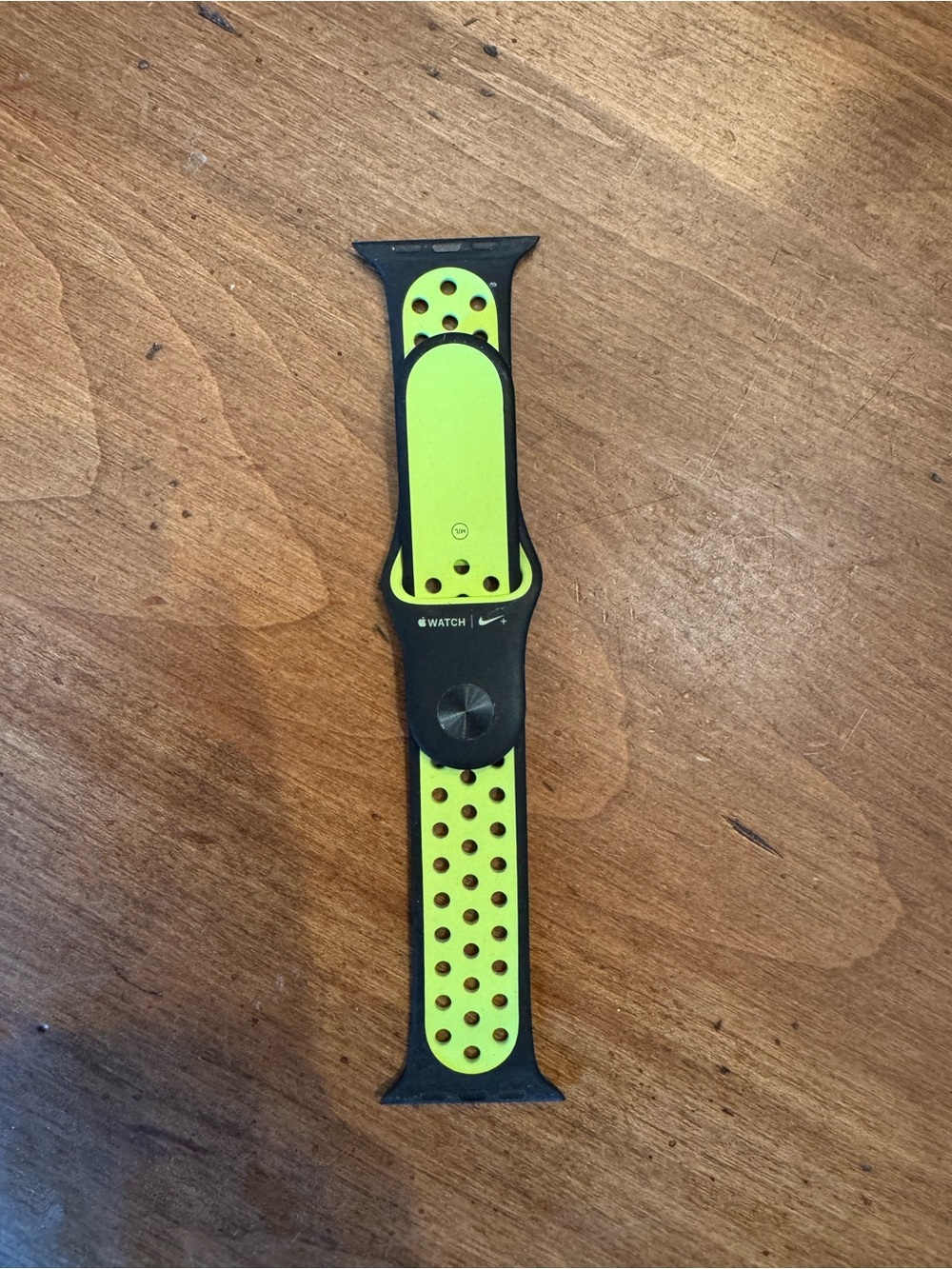 Apple Nike Sport Band - Black and Volt Green